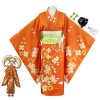 Anime Danganronpa Cosplay Vêtements Ensemble Kimonos Avec Collier Saionji Hiyoko Costumes Habillage De Fête De Carnaval Dhal