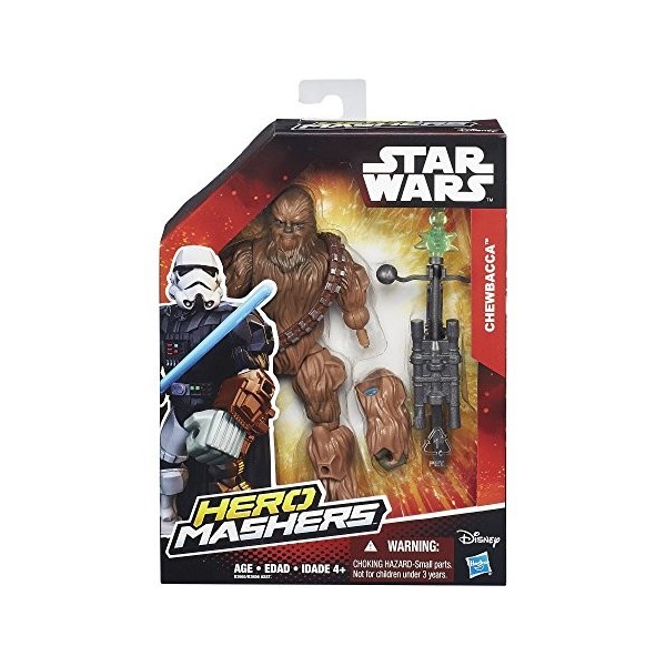 Hasbro – B3665 – Star Wars – Hero Mashers – Chewbacca – Figurine Personnalisable 15 cm
