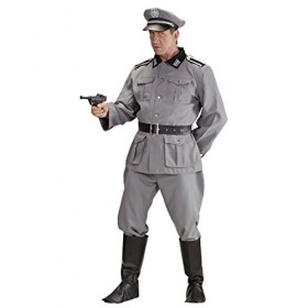 Amakando Déguisement Soldat Seconde Guerre Mondiale Costume Homme Soldat Allemand S 48 Uniforme Militaire général vêtements d
