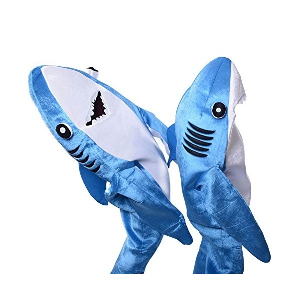 Gelentea Combinaison tendance pour adultes et enfants - Costume de requin - Déguisement de scène - Accessoires dHalloween et