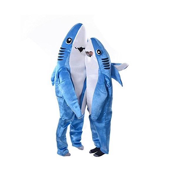 Gelentea Combinaison tendance pour adultes et enfants - Costume de requin - Déguisement de scène - Accessoires dHalloween et