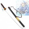 HXSM Épée De Samouraï Katana Tout en Bois Épée Cosplay Rimuru Tempest Sabre Demon Slayer Accessoire dhalloween pour Enfants 