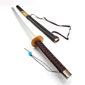 HXSM Épée De Samouraï Katana Tout en Bois Épée Cosplay Rimuru Tempest Sabre Demon Slayer Accessoire dhalloween pour Enfants 