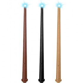 Skylety 3 Pièces Baguettes Lumineuses Jouet Lumineux et Sonore Baguette de Magicien, Baguette Éclairante Baguette Fée Mur dh