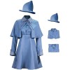 Foanja Fleur Isabelle Delacour Déguisement Adulte Cosplay Magie École Magicien Uniforme Cape Robe Chapeau Complète Vêtements 