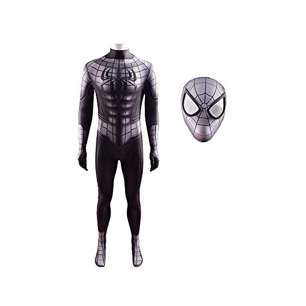 MYYLY Enfant Adulte Justaucorps Spiderman Combinaison Cosplay Déguisement Costume Body Siamois Siamois Serré Impression 3D Ha