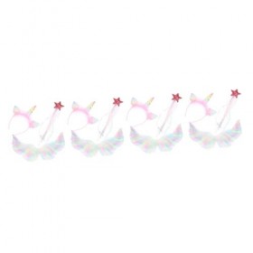 USHOBE 4 Ensembles De Tenues Pour Adolescentes Accessoires De Cheveux Pour Jeux De Rôle Accessoires DAiles Bandeau De Fête A