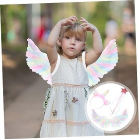 USHOBE 4 Ensembles De Tenues Pour Adolescentes Accessoires De Cheveux Pour Jeux De Rôle Accessoires DAiles Bandeau De Fête A