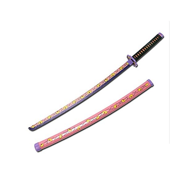 Lépée Demon Slayer avec Gaine Convient à Kokushibou, Katana en Bois, Accessoires darmes de Jeu de rôle, Jouet dépée Ninja 