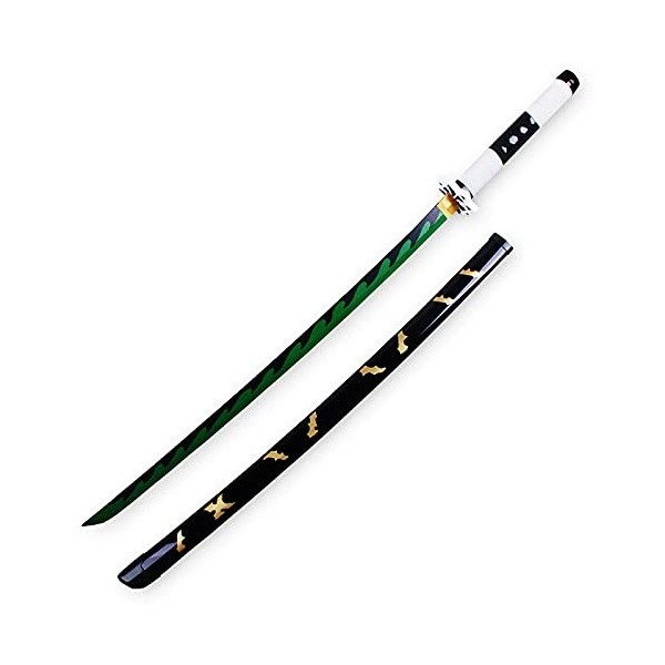 Lépée Demon Slayer avec Gaine Convient à Shinazugawa Sanemi, Katana en Bois, Accessoires darmes de Jeu de rôle, Jouet dépé