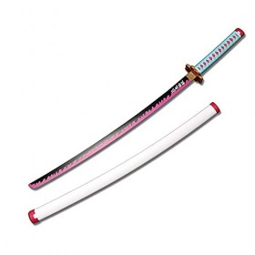 Lépée Demon Slayer avec Gaine Convient à Kanroji Mitsuri, Katana en Bois, Accessoires darmes de Jeu de rôle, Jouet dépée N