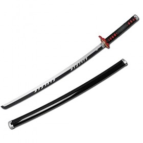 Lépée Demon Slayer avec Gaine Convient à Rengoku Kyoujurou, Katana en Bois, Accessoires darmes de Jeu de rôle, Jouet dépée
