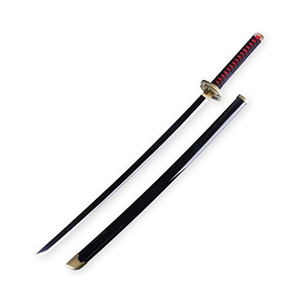 Lépée Demon Slayer avec Gaine Convient à Shinazugawa Genya, Katana en Bois, Accessoires darmes de Jeu de rôle, Jouet dépée