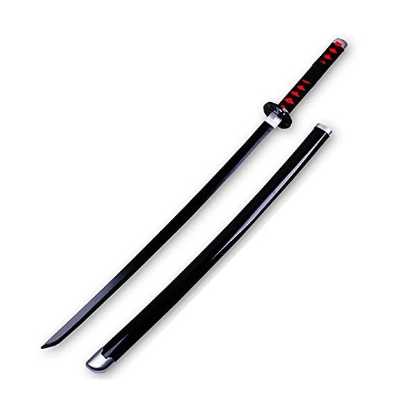 Lépée Demon Slayer avec Gaine Convient à Kamado Tanjirou, Katana en Bois, Accessoires darmes de Jeu de rôle, Jouet dépée N