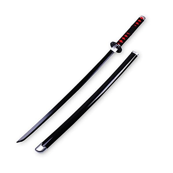 Lépée Demon Slayer avec Gaine Convient à Kamado Tanjirou, Katana en Bois, Accessoires darmes de Jeu de rôle, Jouet dépée N