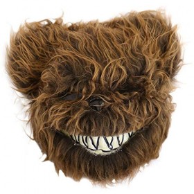 adulte ours brun HALLOWEEN MASQUE - accessoire parfait pour Sinistre Déguisement Halloween - Adulte Taille Unique - Disponibl