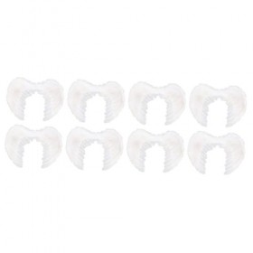 HOMSFOU 8 Pièces Ailes DAnge Accessoires Photo De Bébé Tenue De Bébé Fille Tenue De Bébé Ailes De Bébé Ailes De Costume Blan