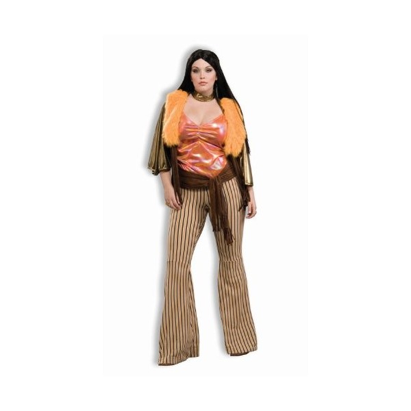 Generique - Déguisement Femme Hippie années 60/70 Grande Taille XL