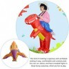 Amosfun Costume de dinosaure gonflable pour enfants sur ptérosaure, cosplay, accessoire de fête 90–130 cm 