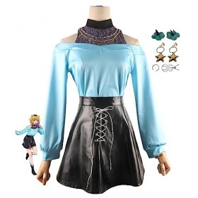 Anime OSHI NO KO Cosplay Vêtements Avec Collier Mascarade Danse Soirée Uniforme Costumes Déguisement De Carnaval Dhalloween 