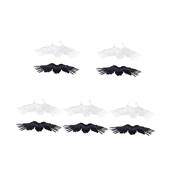 Toyvian 8 Pièces Accessoires Ailes De Décoration dhalloween Aile Créative Fournitures De Cosplay De Bébé Costume Arrière Orn