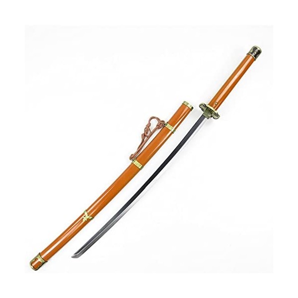 NIANXINN Épée de Samouraï En Bois, Épée de Ninja de Samouraï Noir Anime Avec Fourreau, Amoureux de LAnime Katana Fait À La M