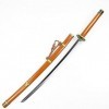 NIANXINN Épée de Samouraï En Bois, Épée de Ninja de Samouraï Noir Anime Avec Fourreau, Amoureux de LAnime Katana Fait À La M