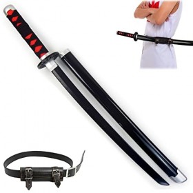 HASMI Accessoires de Cosplay Pour Les Amateurs DAnime Slayer Tanjiro Sword Ninja Kids Toys Modèle DÉpée Katana En Bois Avec