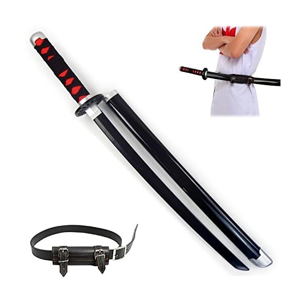 HASMI Accessoires de Cosplay Pour Les Amateurs DAnime Slayer Tanjiro Sword Ninja Kids Toys Modèle DÉpée Katana En Bois Avec