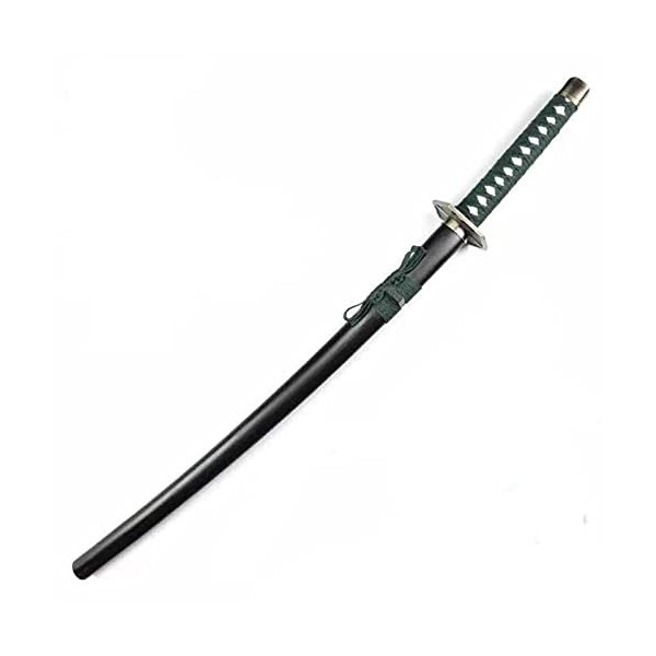 Épée de samouraï en bois, Katana en bois, épée Ninja samouraï noir Anime avec fourreau, accessoires dépée en bois, accessoir