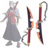 Himesi Épée De Samouraï Cosplay Anime, Katana Cosplay Uzui Tengen, 82cm Jouets pour Enfants, Collection De Cadeaux DAccessoi