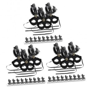 Totority 36 Pièces Masque De Mascarade Le Masque Accessoire De Fête De Danse Masques De Costume Masques De Femmes Fournitures