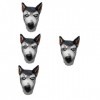 Totority 4 Pièces Masque De Fête Animal Cosplay Effrayant Cosplay Tête DAnimal Pour Enfants Drôle Animal Effrayant Fête DHa