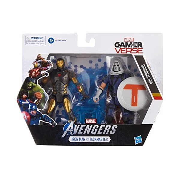 Marvel Legends Gamerverse - Edition Collector - 2 Figurines de 15 cm Iron Man vs. Taskmaster