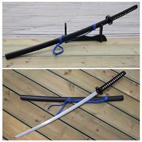 NIANXINN Épée En Bois de 104 Cm, Jouets DAccessoires de Cosplay DAnime, Jouets Décoratifs DArme de Lame de Tueur de Démon,