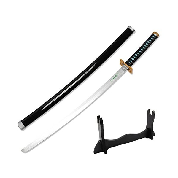 XFAK Katana Épée De Samouraï en Bois Anime Demon Slayer Katana Cosplay Tokitou Muichirou Jouet Épée pour Enfants Les Amoureux