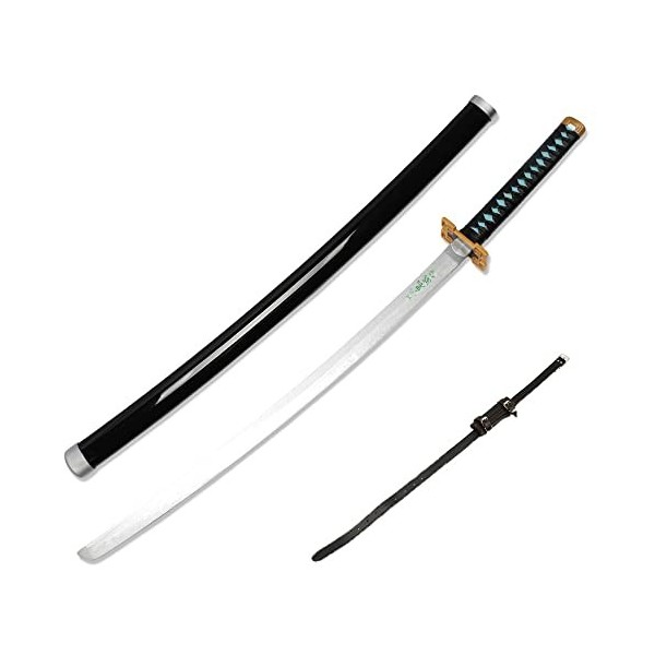 XFAK Katana Épée De Samouraï en Bois Anime Demon Slayer Katana Cosplay Tokitou Muichirou Jouet Épée pour Enfants Les Amoureux