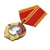 Badge de médaille militaire CCCP Ordre soviétique de Lenin avec ruban, accessoire de costume