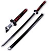 YPDHUA 41 Pouces Tanjiro Sword Swerer Sword En Bois Katana Sword Prop Japonais Katana Souffle À La Main Sweath Beath Up Coute