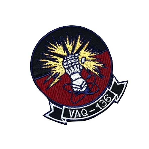 FMO Badge de médaille militaire US VAQ-136 Squadron - Accessoire de costume