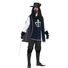 NET TOYS Costume de Mousquetaire DArtagnan Costume pour Homme M 50/52 Tenue du Moyen-Âge Les Trois Mousquetaires Garde Royal