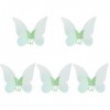 ifundom 5Pcs Flocon de Neige Cadeaux de Fées Aile Princesse pour Enfants Accessoires Papillons Faveurs Jeu de Rôle Étincelle 