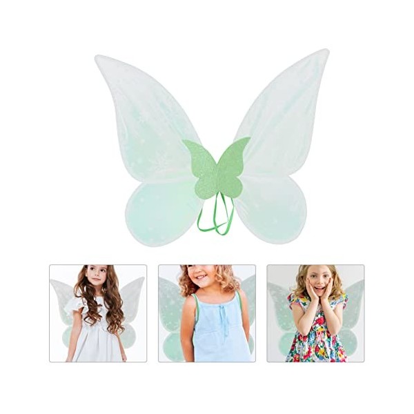 ifundom 5Pcs Flocon de Neige Cadeaux de Fées Aile Princesse pour Enfants Accessoires Papillons Faveurs Jeu de Rôle Étincelle 