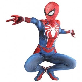 DETMOL Déguisement Costume Spiderman Garçons Super-héros, Unisexe Adultes des Gamins Déguisements Combinaison Le Maillot De C