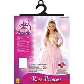 Rubies - Déguisement princesse rose lumineuse 7-8 ans
