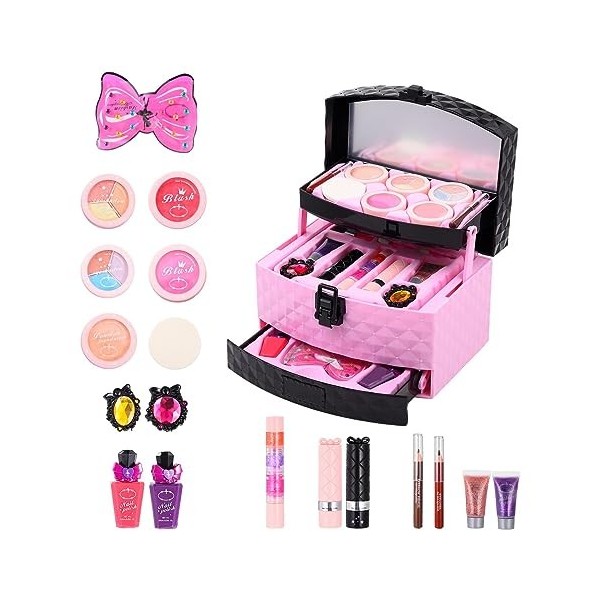 Ensemble de maquillage princesse | Maquillages lavables pour princesses Play - Accessoires de déguisement pour pour récompens