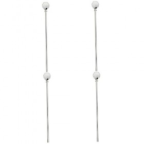 Healvian Accessoires De Costumes 4 Pièces Boule De Cristal Sceptre Travail Fée Voyage Canne Fée Accessoire En Plastique Argen