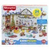 Fisher-Price Calendrier de l’Avent 2022 avec personnages Little People sur le thème des fêtes, 24 figurines et accessoires su