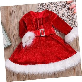 Didiseaon 3 Pcs Filles Robe Bébé Fille Tenue De Noël Fille Robes Roleplay Costume Filles De Noël Costume Santa Robe Santa Cos