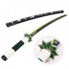 HASMI Épée de Lame de Tueur de Démons Katanas de Samouraï En Bois, Accessoires de Cosplay Pour Les Fans DAnime, Modèle DArm